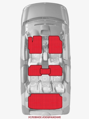 ЭВА коврики «Queen Lux» комплект для Honda Vezel